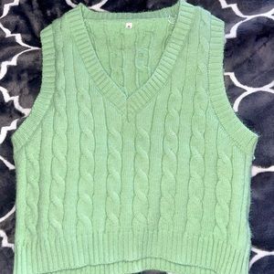 Light green good quality cropped vest.